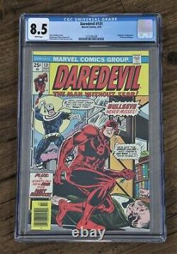 1976 Daredevil #131 CGC 8.5 White Pages 1st Appearance and Origin of Bullseye