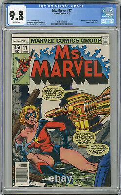 1978 Ms Marvel 17 CGC 9.8 Mystique Cameo White Pages