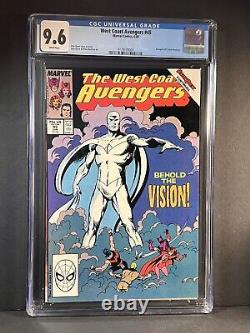 1989 West Coast Avengers #45 CGC 9.6 White pages 1st White Vision