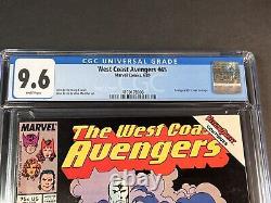 1989 West Coast Avengers #45 CGC 9.6 White pages 1st White Vision