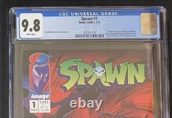 1992 Image Spawn #1 CGC 9.8 Newsstand 1st Appearance Spawn! White Pages