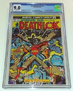 ASTONISHING TALES #25 1st appearance DEATHLOK 1974 CGC 9.0 white pages