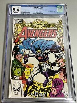 AVENGERS #225 CGC 9.6 White Pages BLACK KNIGHT App Marvel Comics 1982