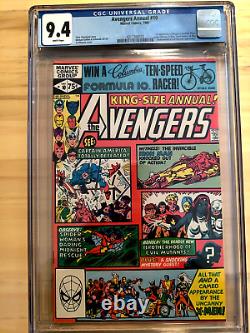 AVENGERS ANNUAL #10 (1981) CGC 9.4 NM White Pages 1st ROGUE BRONZE KEY