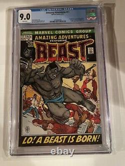 Amazing Adventures #11 CGC 9.0 White Pages First Beast with Fur
