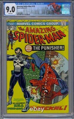 Amazing Spider-Man 129 9.0 White Pages! First Punisher