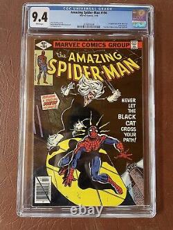 Amazing Spider-Man #194 CGC NM 9.4 White Pages 1st Black Cat! Marvel 1979