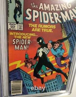 Amazing Spider-Man #252 CGC 7.5 1984 1st Black Suit Newsstand White Pages