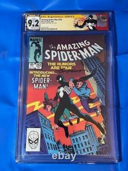 Amazing Spider-Man #252 CGC 9.2 SS Ron Frenz 1st app Black Costume! White Pages