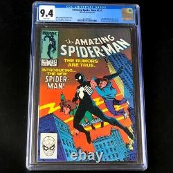 Amazing Spider-Man #252 CGC 9.4 WHITE Pages 1st Black Costume Marvel 1984