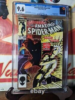 Amazing Spider-Man #256 1st appearance of Puma 1984? White Pages? CGC 9.6