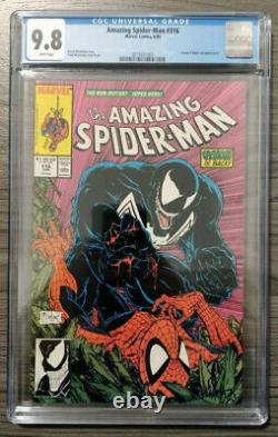 Amazing Spider-Man #316 CGC 9.8 White Pages McFarlane 1st Venom Cover Ever