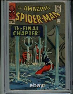 Amazing Spider-Man #33 1966 CGC 6.0 Off White to White Pages DR Curt Connors App