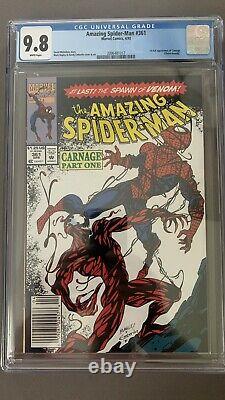 Amazing Spider-Man #361 CGC 9.8 White Pages Newsstand 1st Appearance of Carnage
