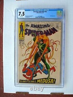 Amazing Spider-Man # 62 CGC 7.5 VF- (WHITE Pages) Medusa appearance
