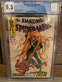 Amazing Spider-Man #62 CGC 8.5 White Pages Medusa Appearance