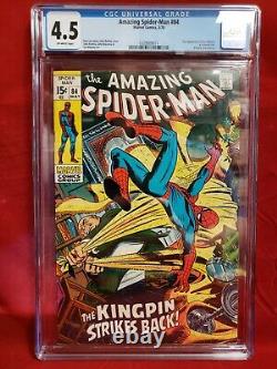 Amazing Spider-Man 84 1970 Marvel CGC 4.5 Off-White Pages