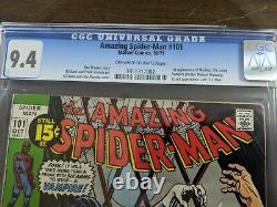 Amazing Spider-man 101 Cgc 9.4 Off White To White Pages First Morbius Movie