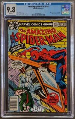 Amazing Spider-man #189 Cgc 9.8 Newsstand White Pages Marvel Comics 1979 Jigsaw