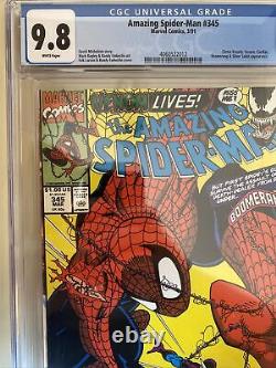 Amazing Spider-man #345 Cgc 9.8 Venom White Pages