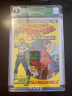 Amazing Spiderman 129 CGC 6.0 Qualified White Pages 1st Appearance Punisher Nice