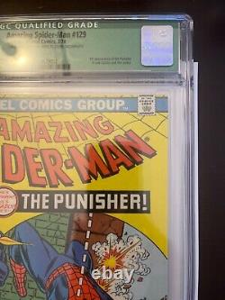 Amazing Spiderman 129 CGC 6.0 Qualified White Pages 1st Appearance Punisher Nice