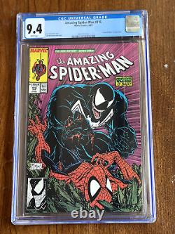Amazing Spiderman 316 CGC 9.4 White Pages McFarlane Art 1st Venom Cover