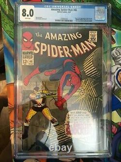 Amazing Spiderman #46 1st SHOCKER! CGC 8.0 WHITE PAGES
