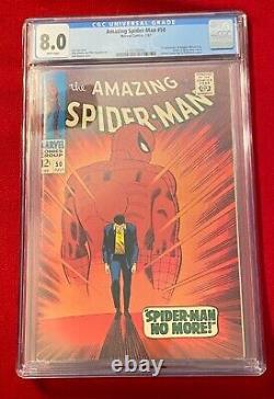 Amazing Spiderman 50 CGC 8.0 White Pages First appearance King Pin