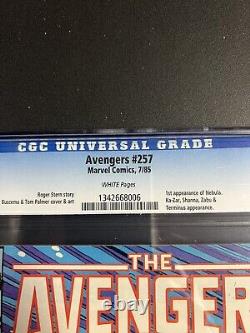 Avengers #257 CGC 9.8 NM/M 1st App Nebula! White Pages Direct Stern Buscema