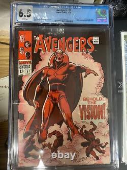 Avengers #57 CGC 6.5 White pages Key issue 1st Appearance Silver Age Vision