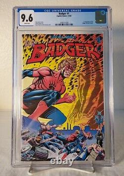 BADGER #1 CGC 9.6 Capital Comics 1983 White Pages