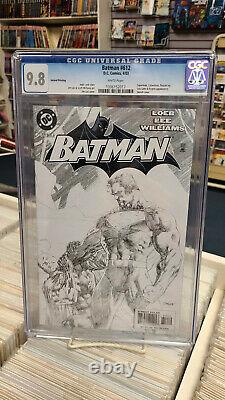 BATMAN #612 2nd Print Sketch Variant (2003) CGC Graded 9.8 HUSH White Pages