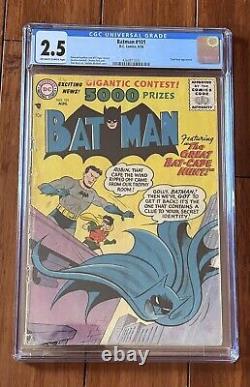 Batman 101 CGC 2.5 1956 Off-White to White pages Clark Kent Appearance