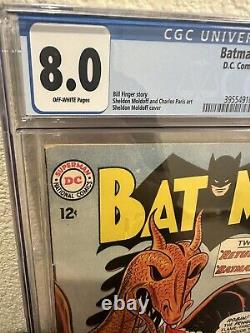Batman # 155 May 1963 CGC 8.0 Off-White pages, 1st App Penguin, Moldoff Cover