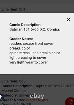 Batman #181 CGC 5.5 Rare White pages 1st Poison Ivy Pamela Isley Key Reader Line