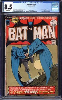 Batman #241 Cgc 8.5 White Pages // Neal Adams Cover Art DC 1972