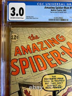 Beautiful Amazing Spider-Man #1 CGC 3.0 OW WHITE Pages Never cleaned/pressed