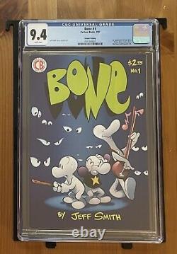 Bone 1 CGC 9.4 1991 White Pages 1st Fone Bone! 2nd Print Rare Hard To Find