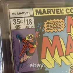 CGC 6.5 MS MARVEL #18 1ST FULL APPEARANCE OF MYSTIQUE OWithWHITE PAGES