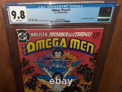 CGC 9.8 Omega Men # 3. First Appearance of Lobo, White Pages. 1983 HOT Key book