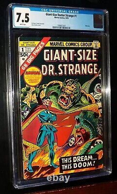 CGC GIANT-SIZE DOCTOR STRANGE #1 1975 Marvel Comics CGC 7.5 VF- White Pages