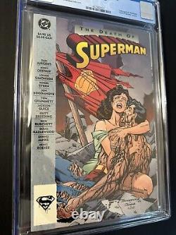CGC Graded 9.8 The Death of Superman (DC Comics) 1993 NN White Pages