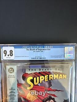 CGC Graded 9.8 The Death of Superman (DC Comics) 1993 NN White Pages