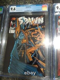CGC SPAWN #'s 1 7 8 CGC 9.6 WHITE PAGES and 2 3 4 5 6 9 10 (NM/NM+ RAW) LOT