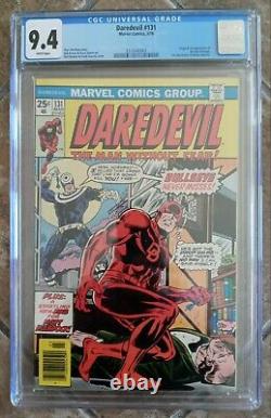 Cgc 9.4 Daredevil #131 White Pages 1st Appearance Bullseye 1976