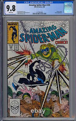 Cgc 9.8 Amazing Spider-man #299 White Pages Venom 1st Full Cameo Appearance