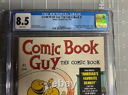 Comic Book Guy #1 CGC 8.5 White Pages Bongo