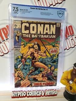 Conan The Barbarian #1 Cbcs 7.5 1st Appearance Of Conan 1970 Key White Pages Cgc