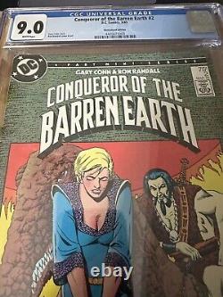 Conqueror of the Barren Earth #2 CGC 9.0 MAR/1985-WHITE PAGES ONLY 2 ON CENSUS